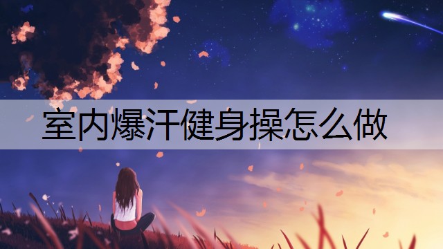 室内爆汗健身操怎么做