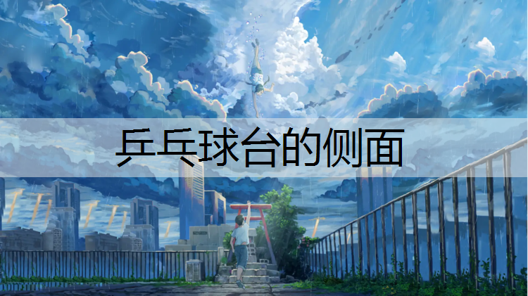 乒乓球台的侧面